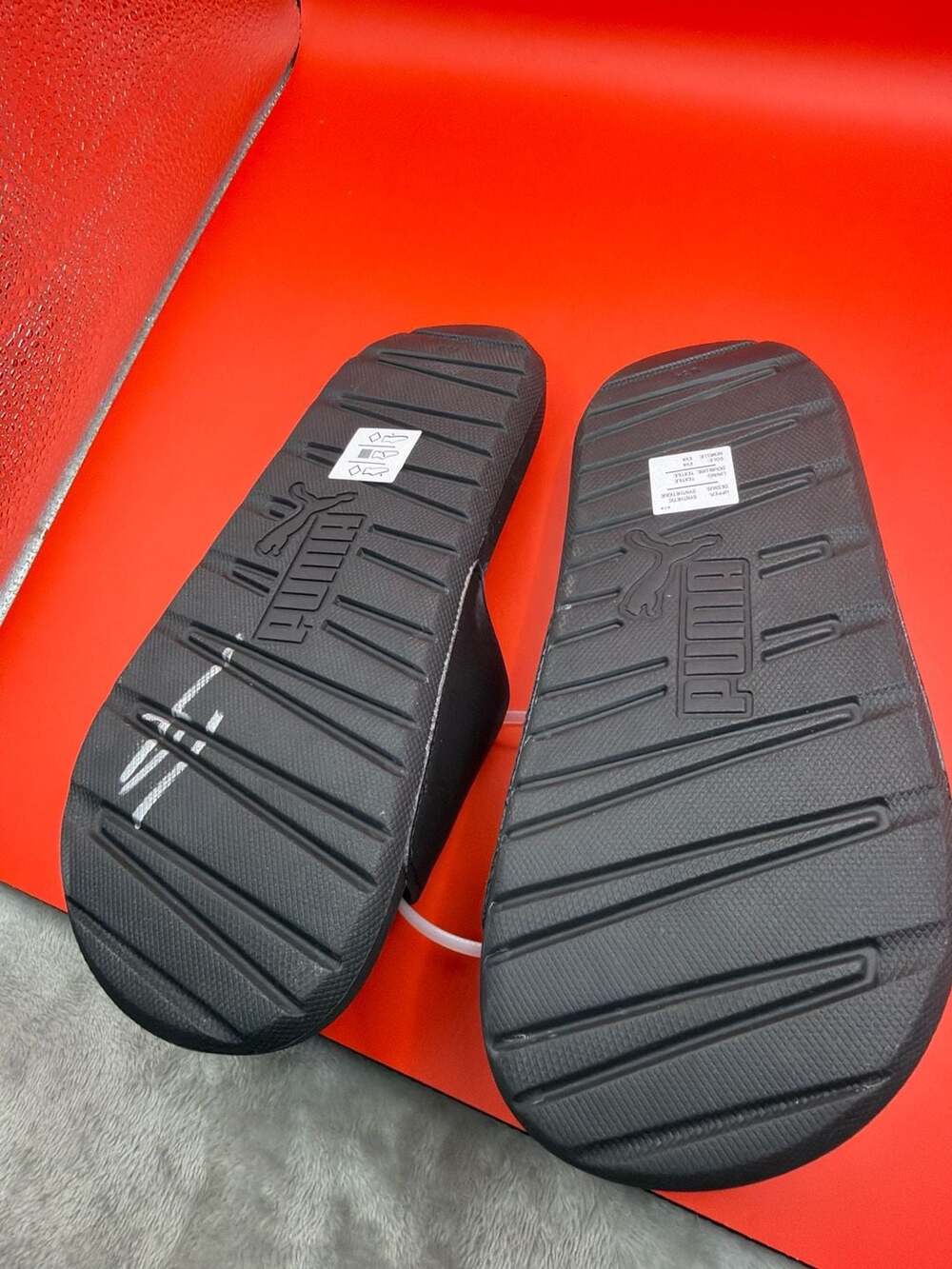 Puma Cool Cat Softfoam Black White Slide Sandals View 3